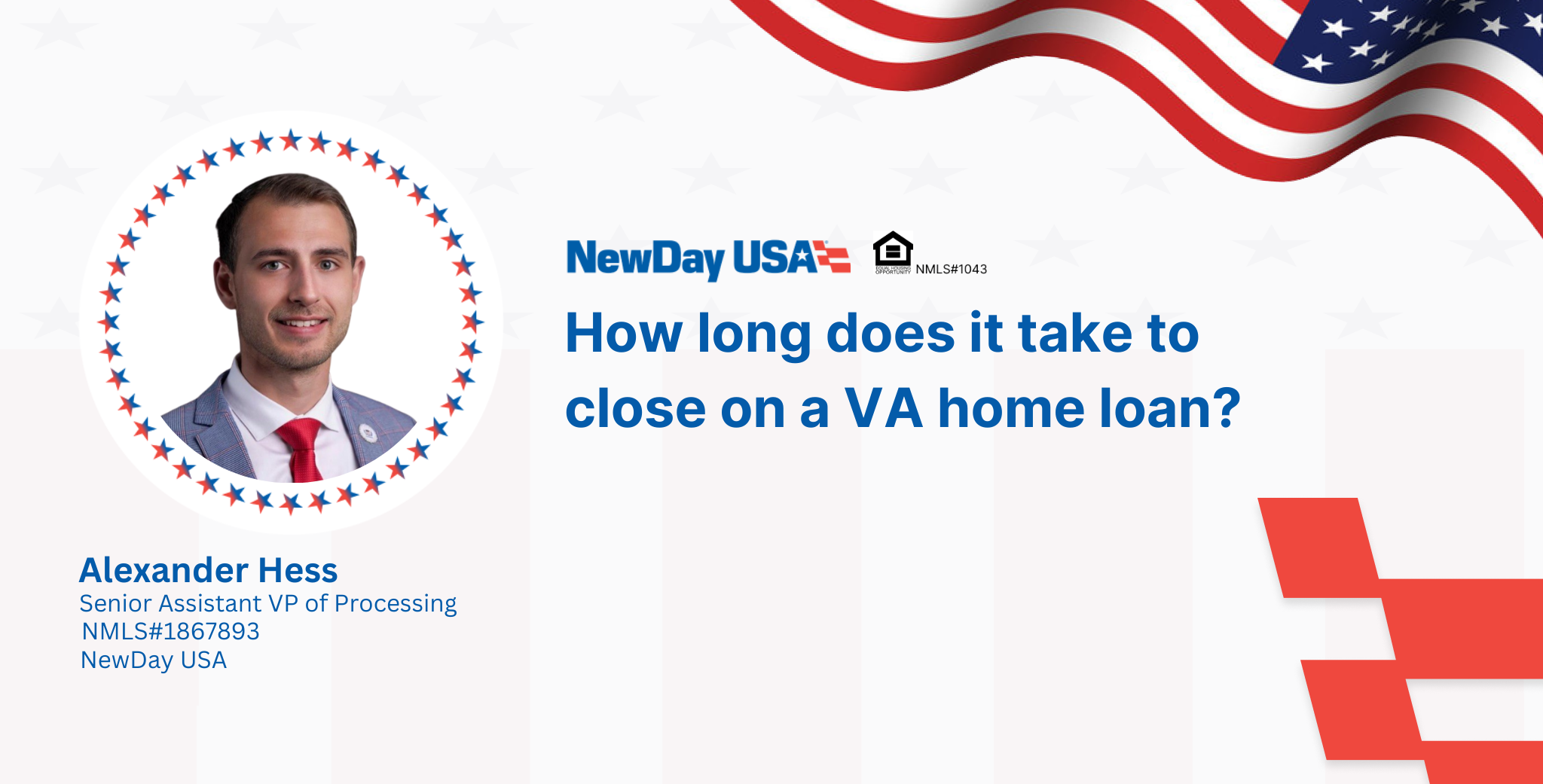 Alexander Hess, Senior Assistant VP of Processing, NMLS #1867893